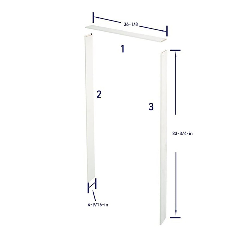 Jamb Kit Pine Wood with Two Jambs, One Header and Three Door Stops