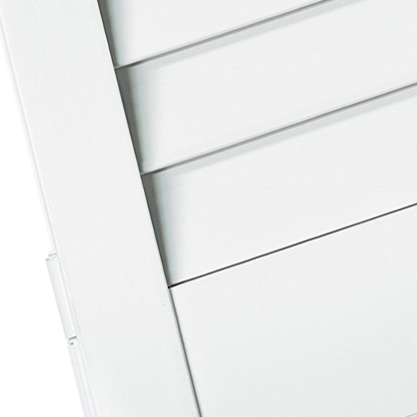 Plantation Louver Panel Solid Core White Wood Bi-fold Door