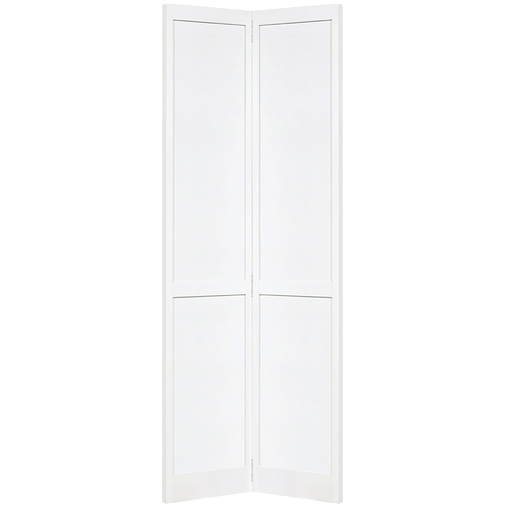 Traditional 4 Panel White Solid Pine Core Bi-fold Door
