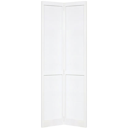 Traditional 4 Panel White Solid Pine Core Bi-fold Door