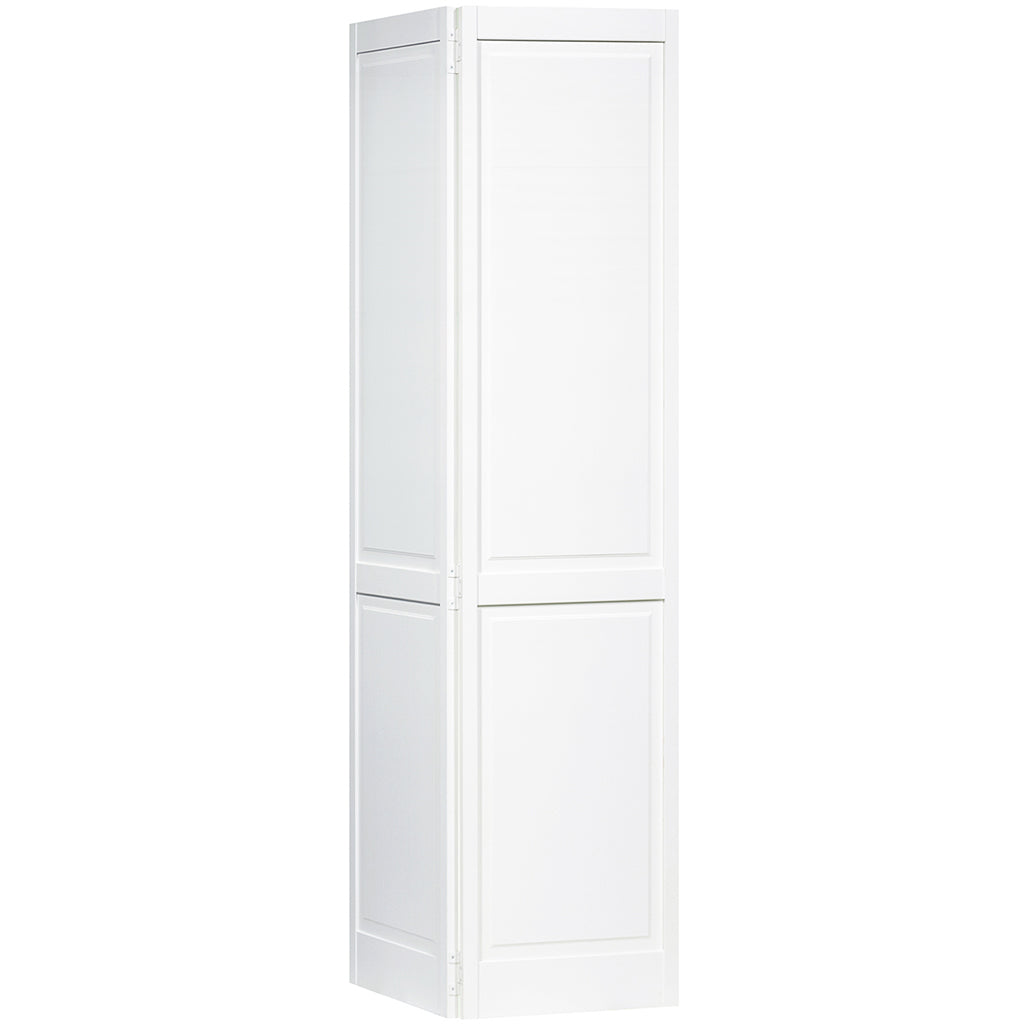 Traditional 4 Panel White Solid Pine Core Bi-fold Door