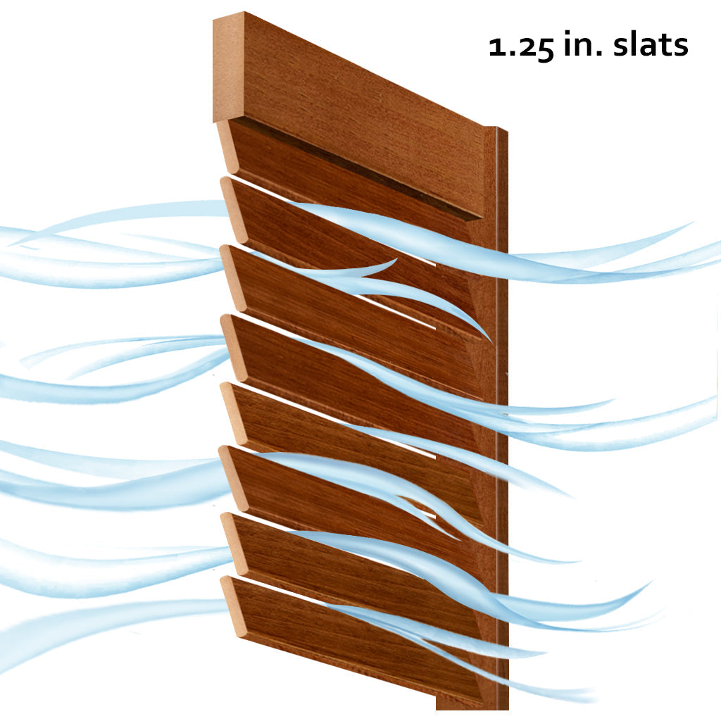 Traditional Louver Louver Solid Core White Interior Door Slab