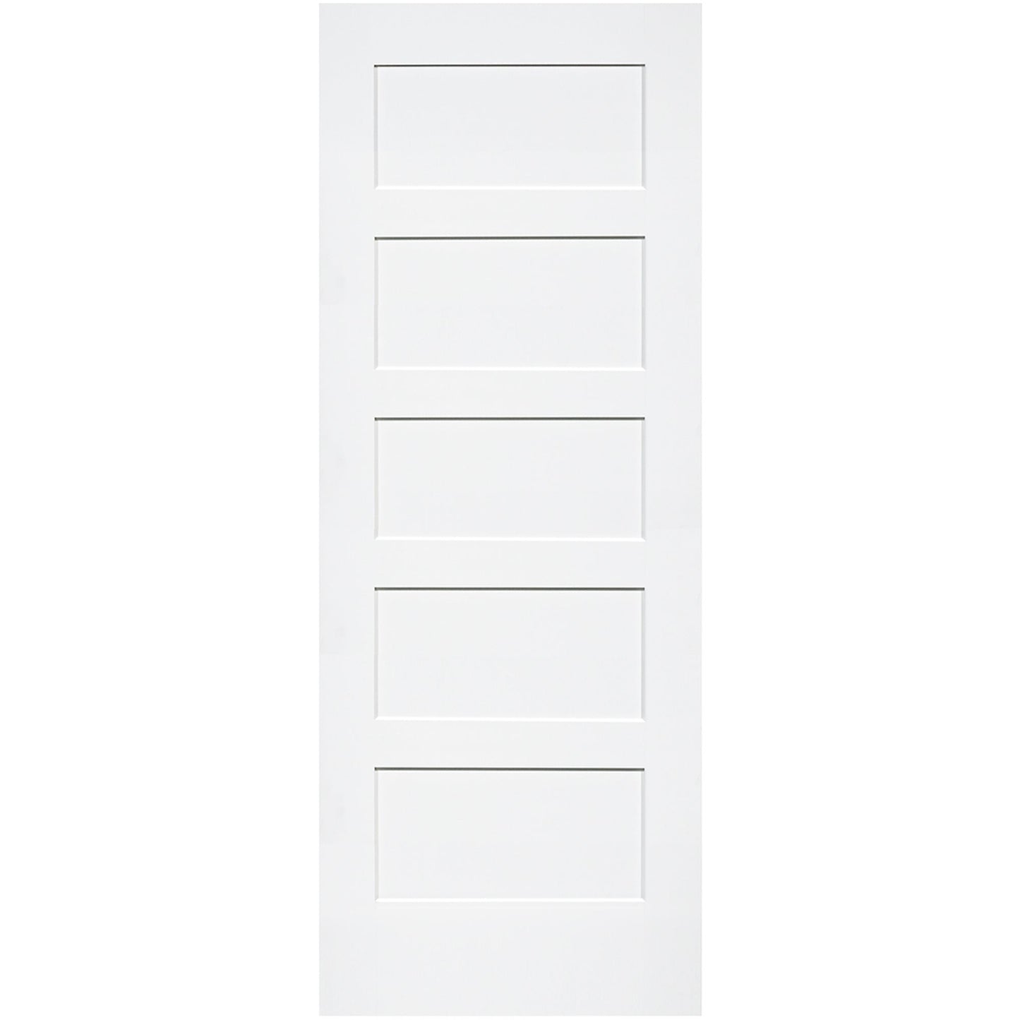 Shaker 5 Panel Solid Core White Interior Door Slab