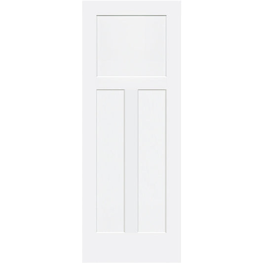 Shaker 1+2 Panel Solid Core White Interior Door Slab