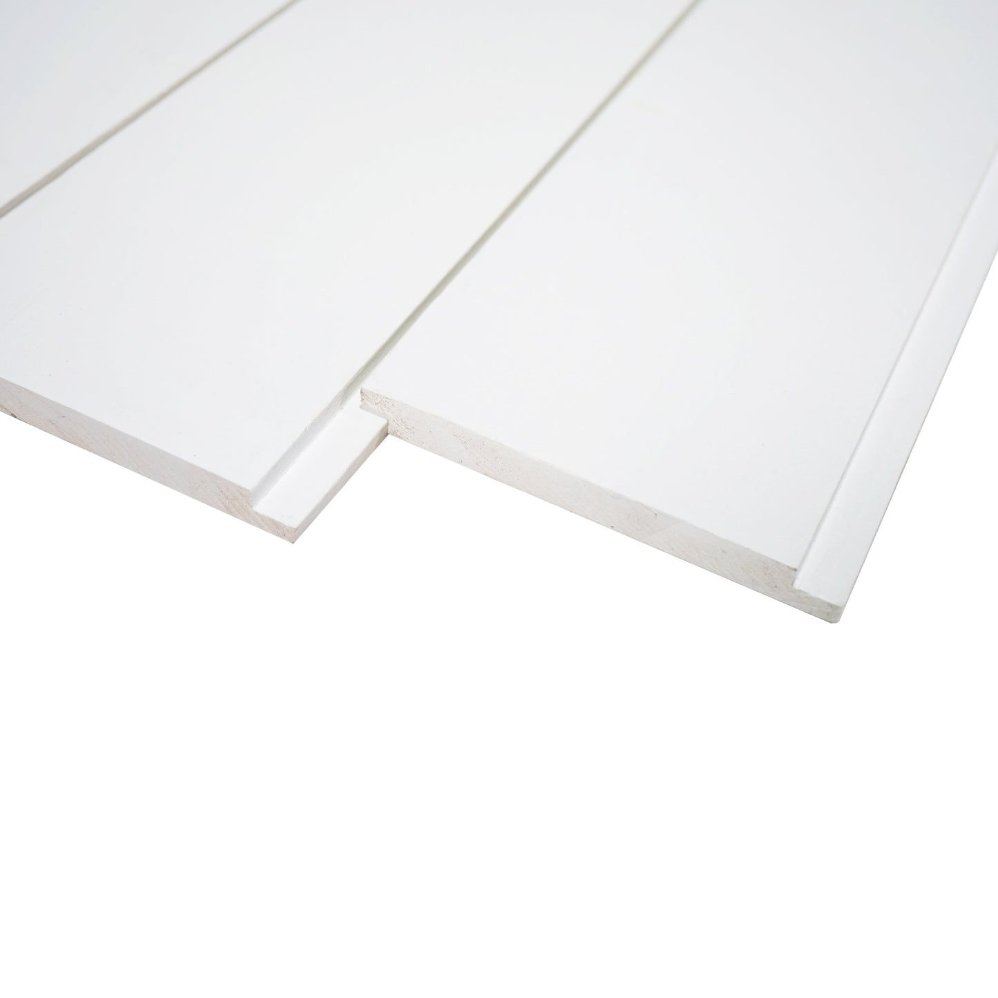 Nickel Gap White Shiplap Boards 9/16 in. x 7 ft.