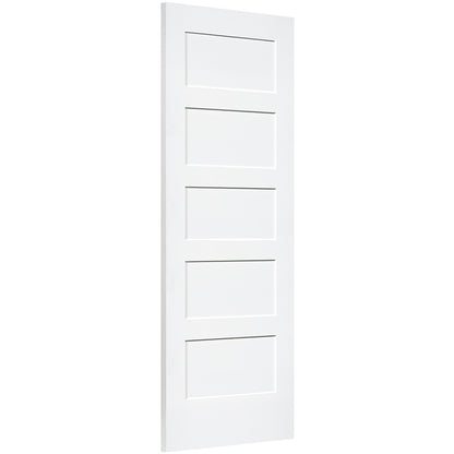 Shaker 5 Panel Solid Core White Interior Door Slab