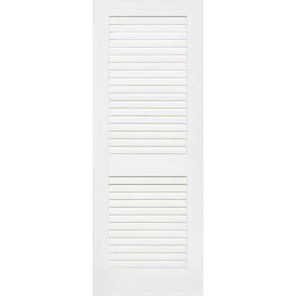 Plantation Louver Louver Solid Core White Interior Door Slab