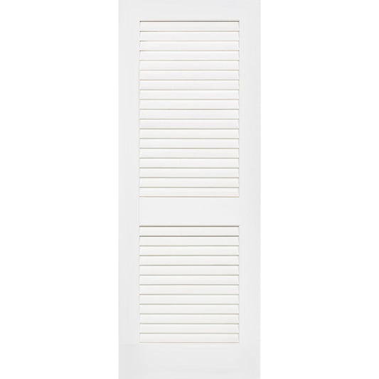 Plantation Louver Louver Solid Core White Interior Door Slab