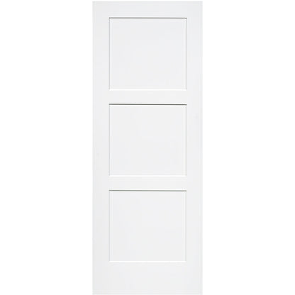 Shaker 3 Panel Solid Core White Interior Door Slab