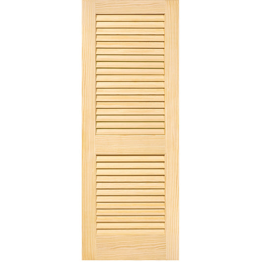 Plantation Louver Louver Solid Pine Unfinished Interior Door Slab