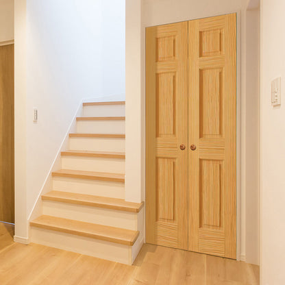 6-Panel Colonial Solid Pine Unfinished Interior Door Slab Lifestyle Picture