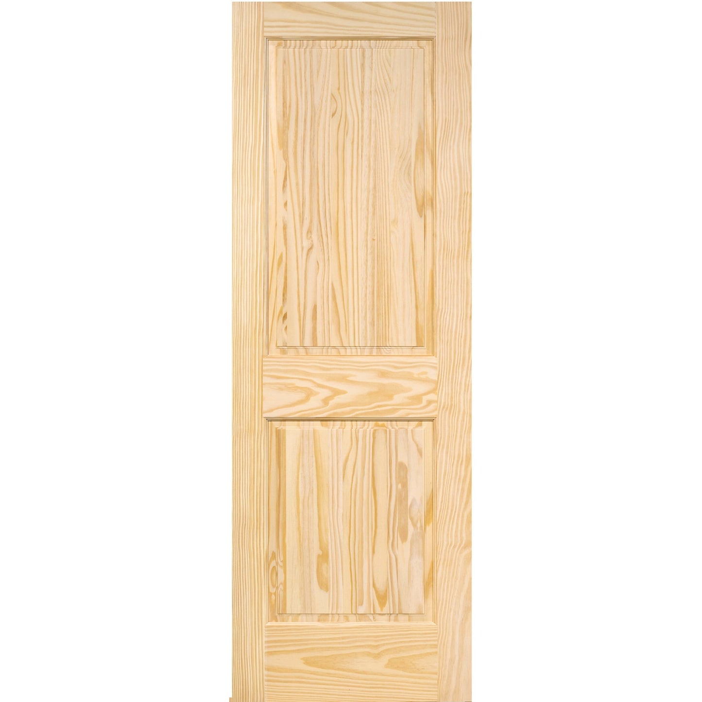 2-Panel Colonial Solid Pine Unfinished Interior Door Slab