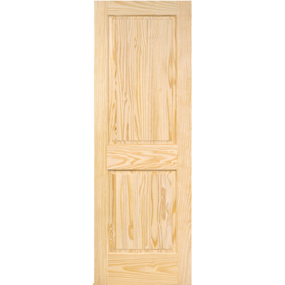 2-Panel Colonial Solid Pine Unfinished Interior Door Slab