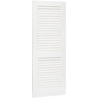 Plantation Louver Louver Solid Core White Interior Door Slab