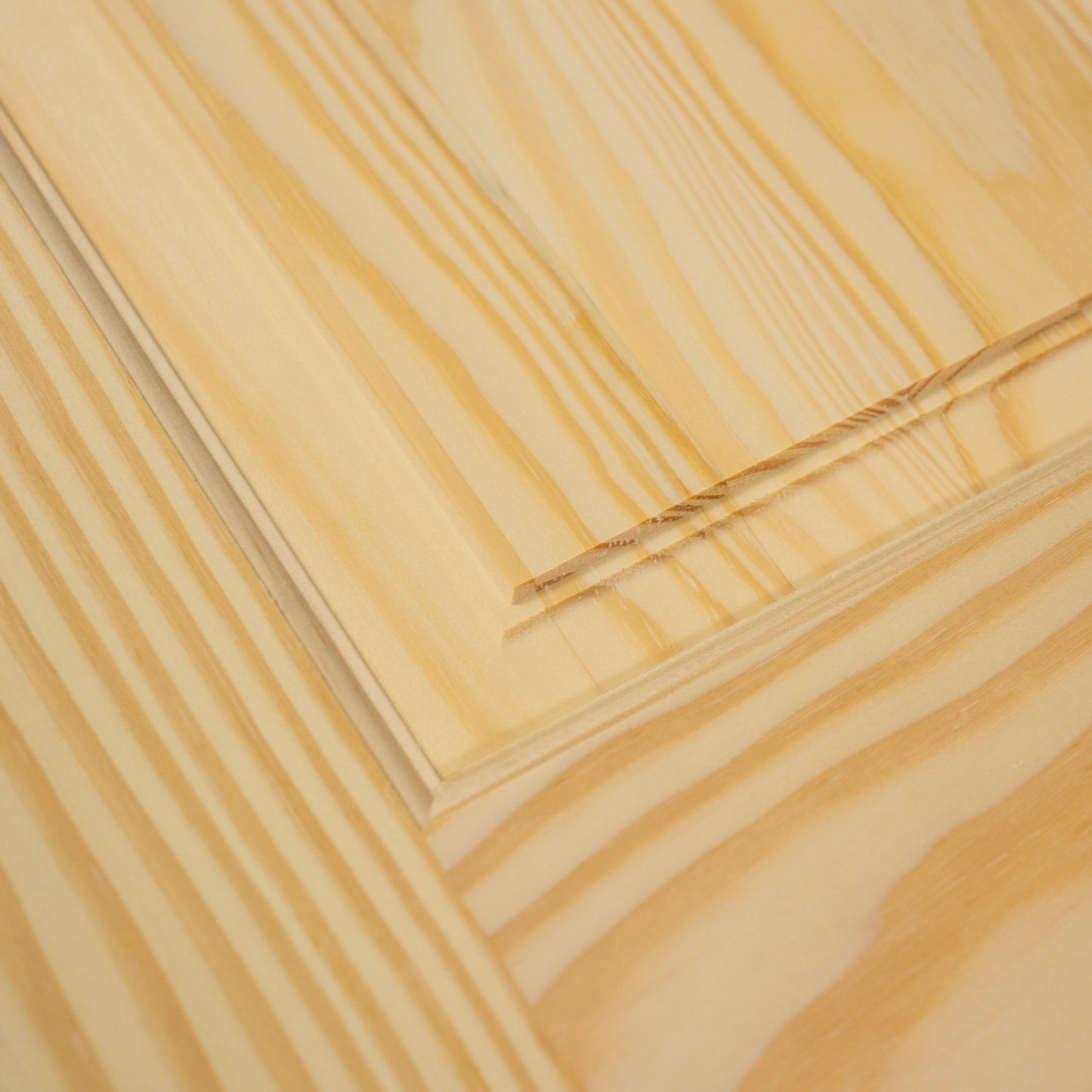 6-Panel Colonial Solid Pine Unfinished Interior Door Slab Closeup