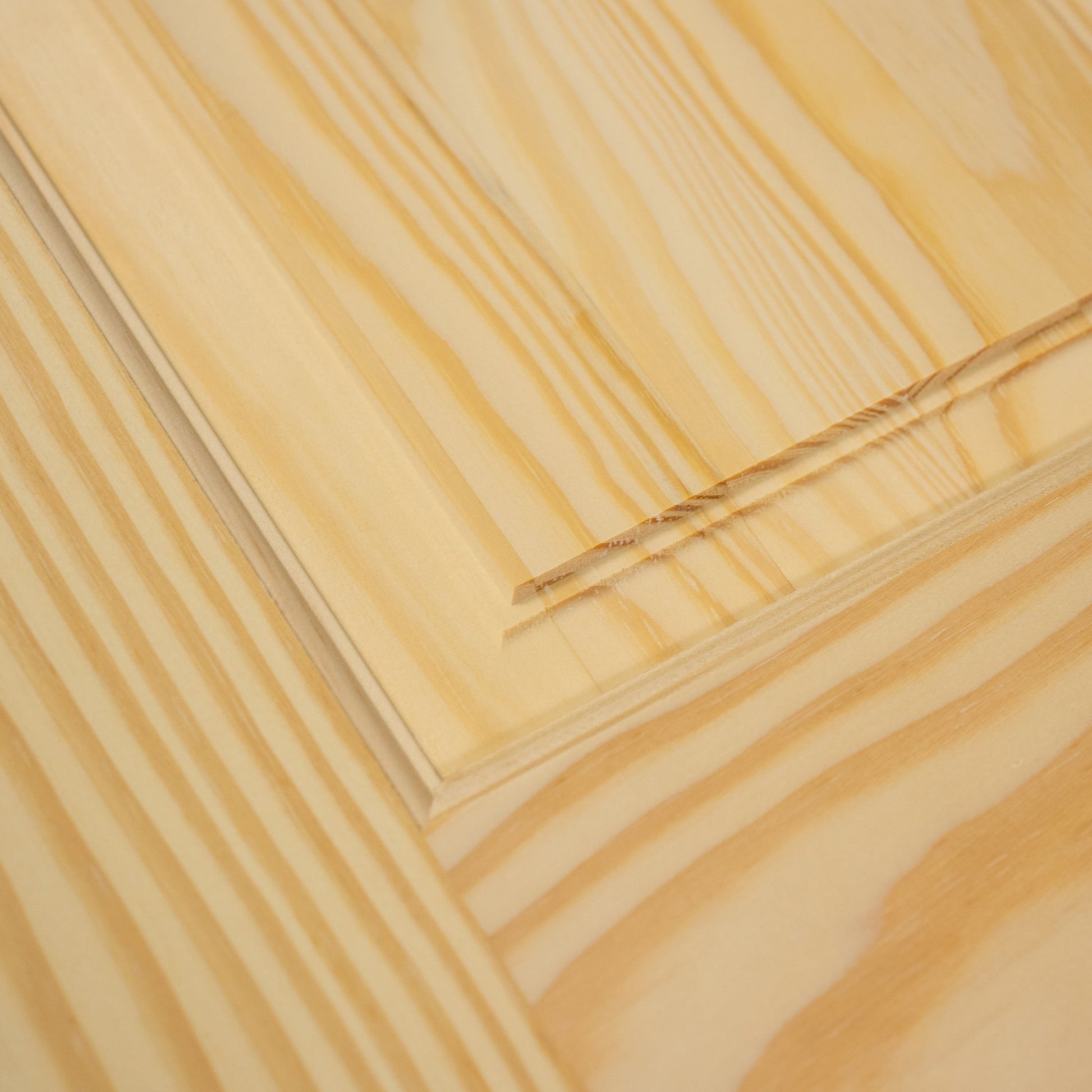 6-Panel Colonial Solid Pine Unfinished Interior Door Slab Closeup