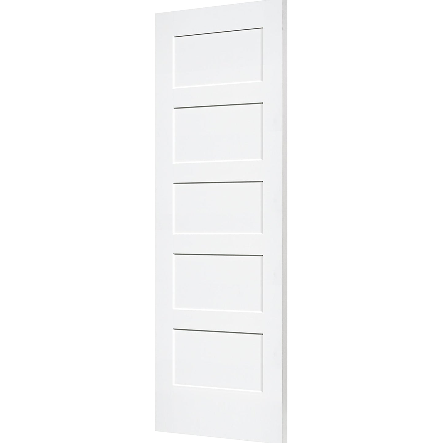Shaker 5 Panel Solid Core White Interior Door Slab