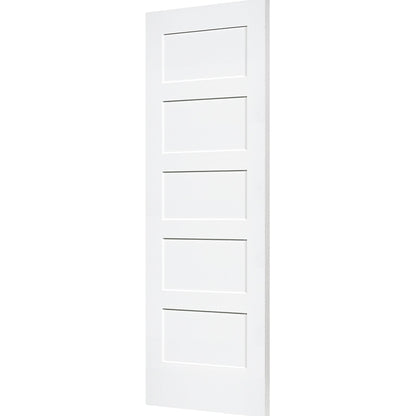 Shaker 5 Panel Solid Core White Interior Door Slab