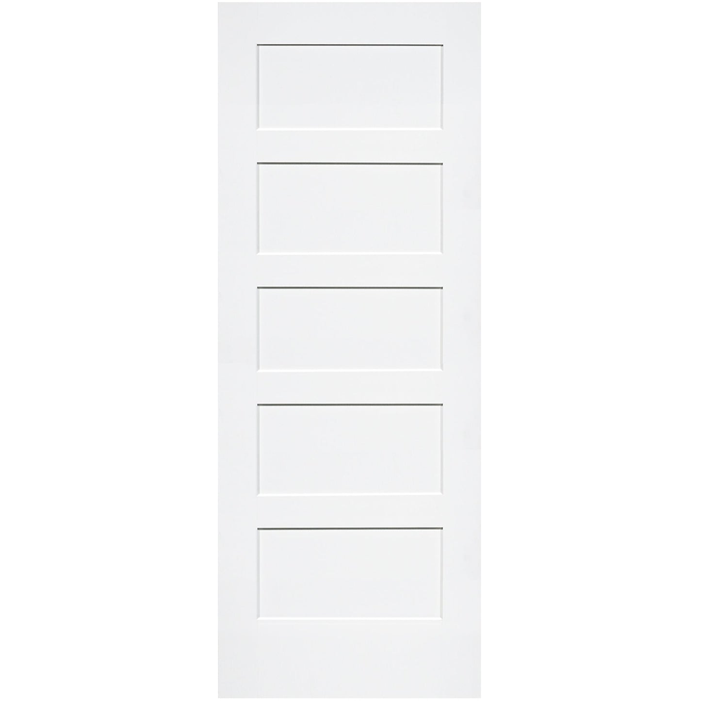 Shaker 5 Panel Solid Core White Interior Door Slab
