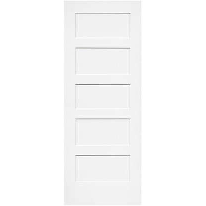 Shaker 5 Panel Solid Core White Interior Door Slab
