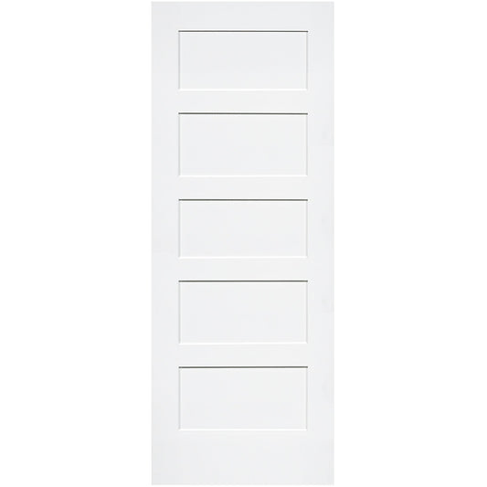 Shaker 5 Panel Solid Core White Interior Door Slab