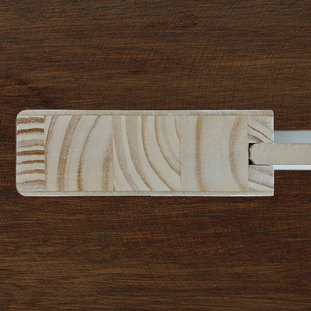 Slab 2-Panel Shaker White with Bore Hole Interior Door