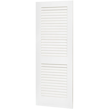 Plantation Louver Louver Solid Core White Interior Door Slab