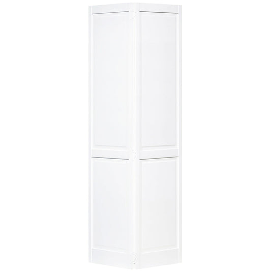 Traditional 4 Panel White Solid Pine Core Bi-fold Door