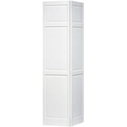 Traditional 6 Panel White Solid Pine Core Bi-fold Door