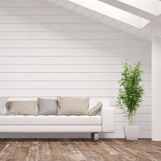 Nickel Gap White Shiplap Boards 9/16 in. x 7 ft.