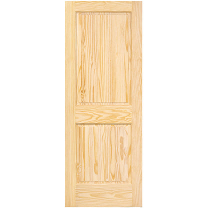 2-Panel Colonial Solid Pine Unfinished Interior Door Slab