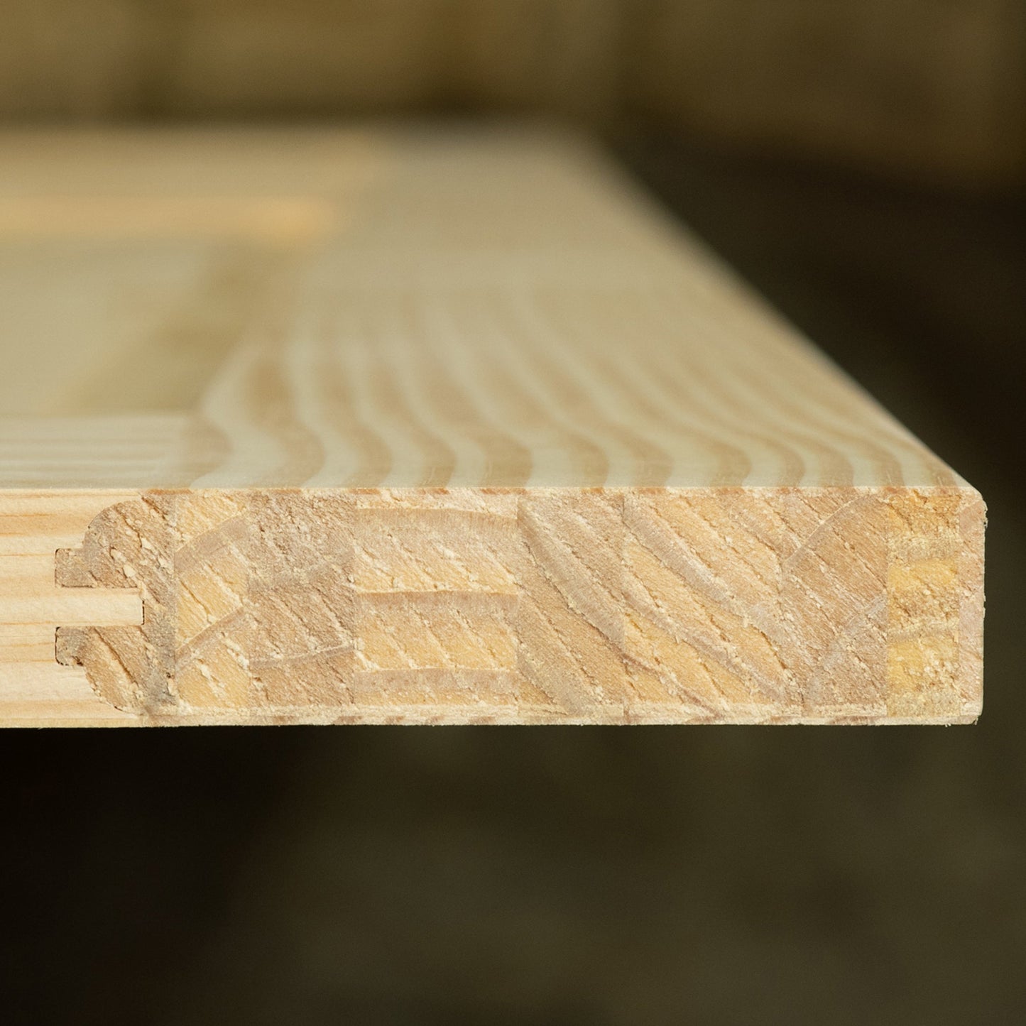 Plantation Louver Louver Solid Pine Unfinished Interior Door Slab
