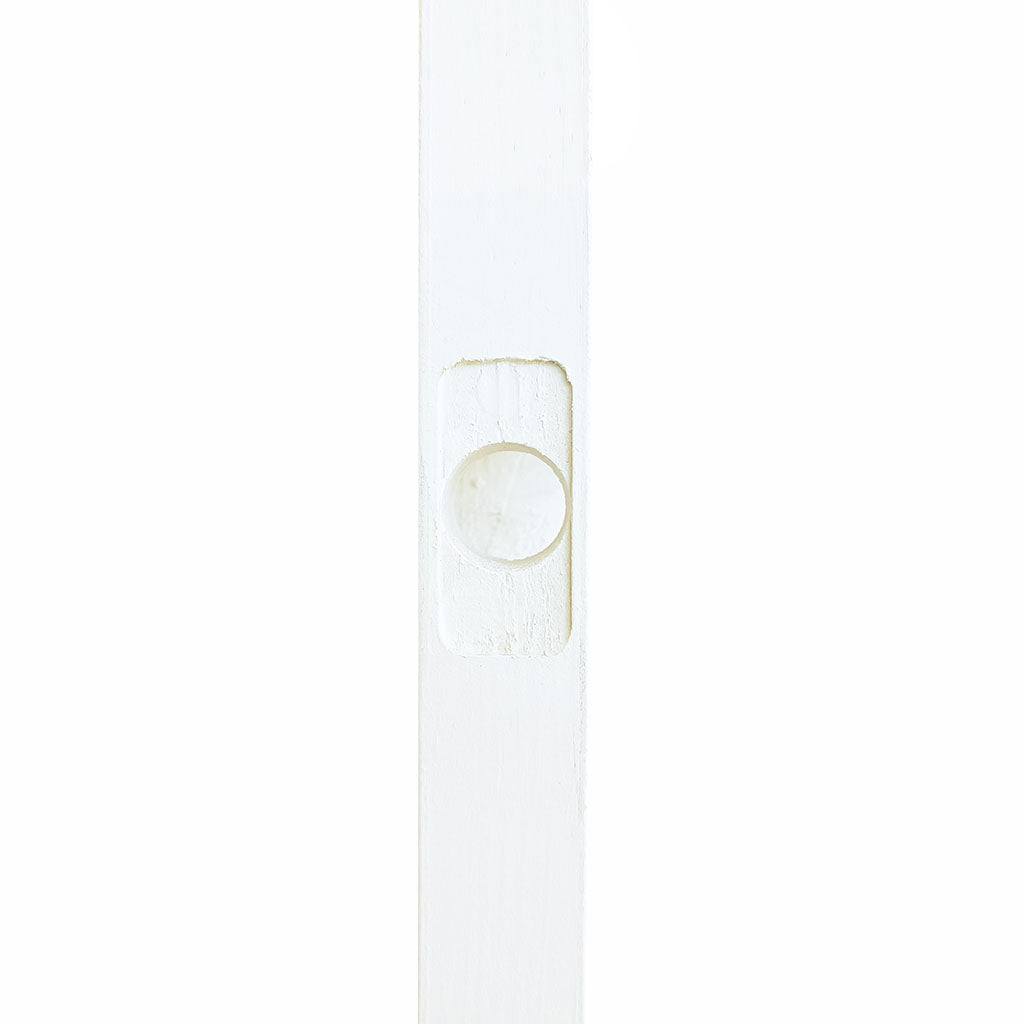 2-Panel Colonial White Interior Door Slab with Bore Hole