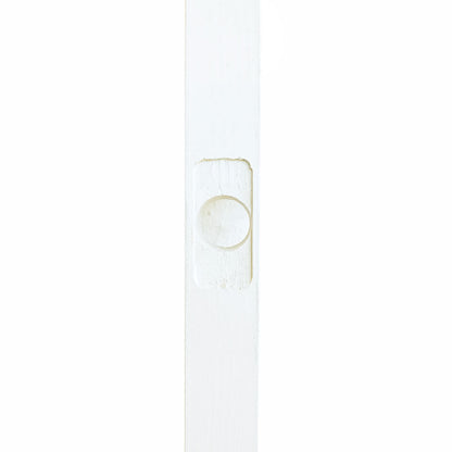 2-Panel Colonial White Interior Door Slab with Bore Hole