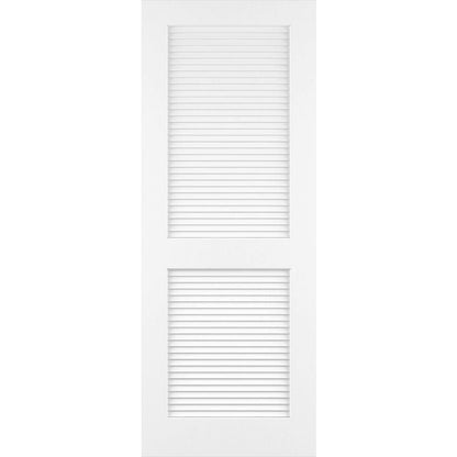 Traditional Louver Louver Solid Core White Interior Door Slab