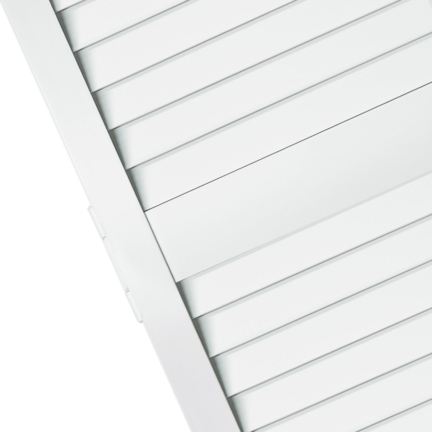 Traditional Louver Louver White Solid Core Wood Bi-fold Door